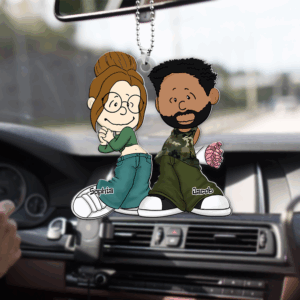 Alternative view of Personalized Gifts For Couple Car Ornament, Gangsta Love 04qhpu030125hg