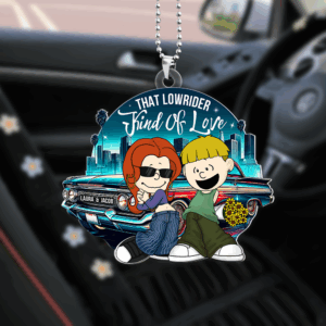 Alternative view of Personalized Gifts For Couple Car Ornament, Lowrider Car Lover 05qhpu030125hg