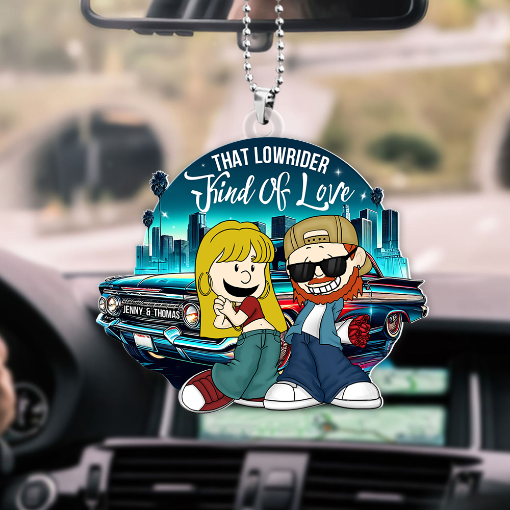 Personalized Gifts For Couple Car Ornament, Lowrider Car Lover 05qhpu030125hg - Image 3