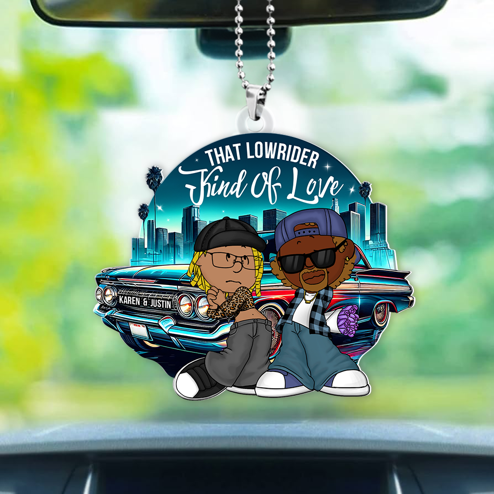Personalized Gifts For Couple Car Ornament, Lowrider Car Lover 05qhpu030125hg - Image 6