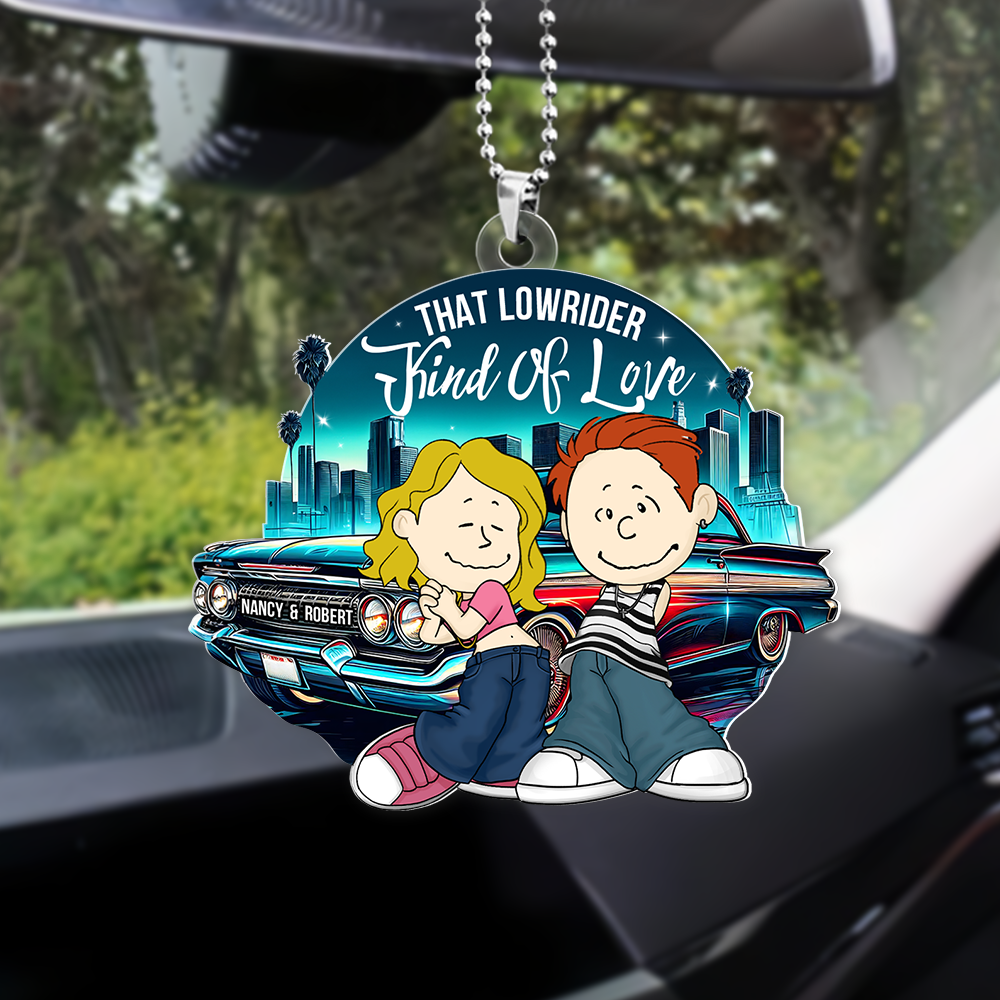 Personalized Gifts For Couple Car Ornament, Lowrider Car Lover 05qhpu030125hg - Image 5