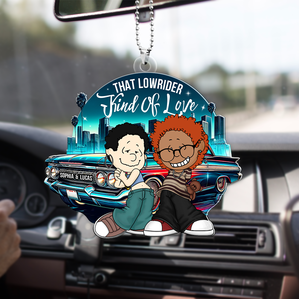 Personalized Gifts For Couple Car Ornament, Lowrider Car Lover 05qhpu030125hg - Image 7