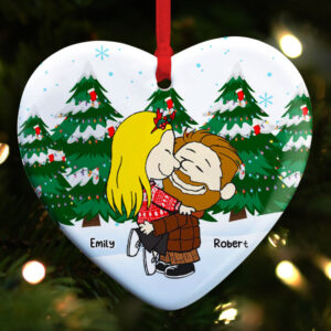 Personalized Gifts For Couple Ceramic Ornament 01ACAC091124