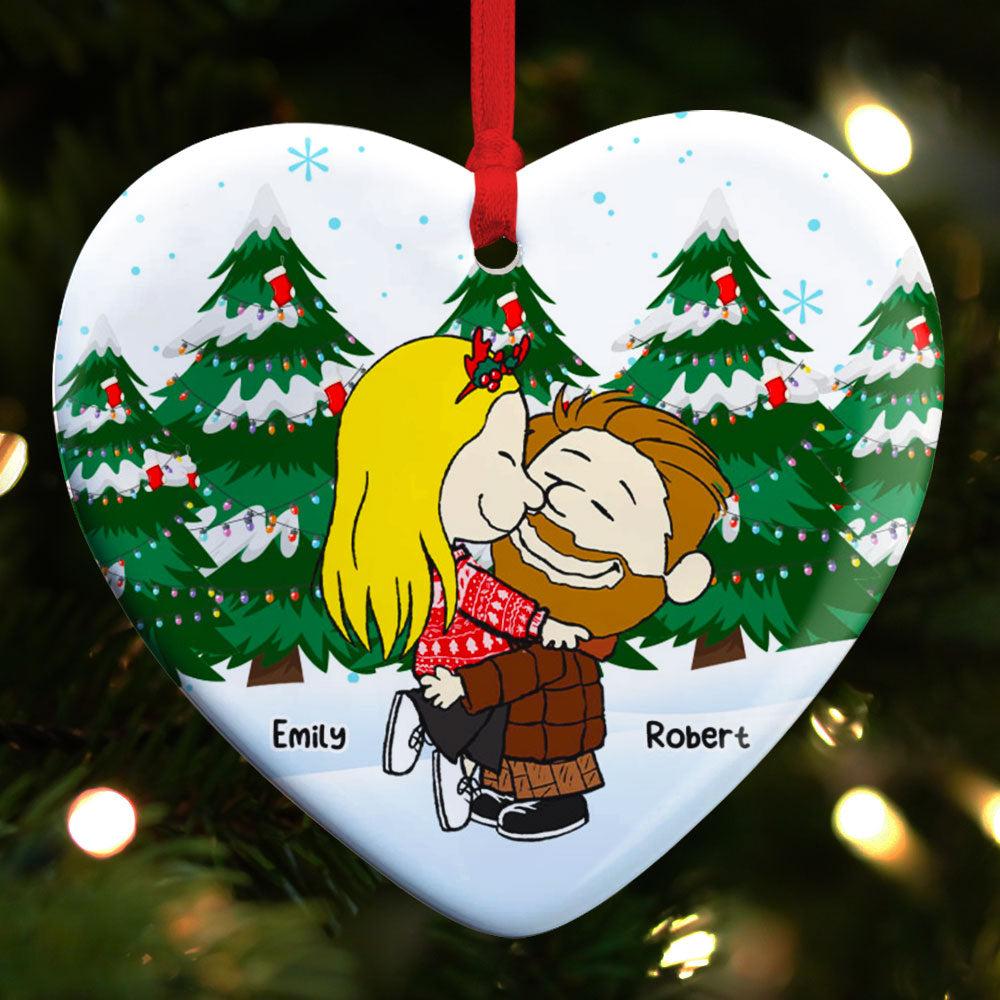 Personalized Gifts For Couple Ceramic Ornament 01ACAC091124