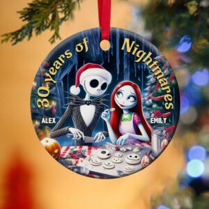 Alternative view of Personalized Gifts For Couple Ceramic Ornament 03HUMH160824