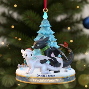 Alternative view of Personalized Gifts For Couple Christmas Acrylic Ornament 01ohmg041125