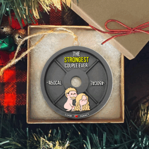 Alternative view of Personalized Gifts For Couple Christmas Naughty Couple Ornament 02OHPU051124HH