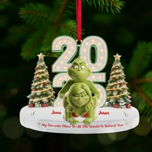 Alternative view of Personalized Gifts For Couple Christmas Ornament 01ohmg181025