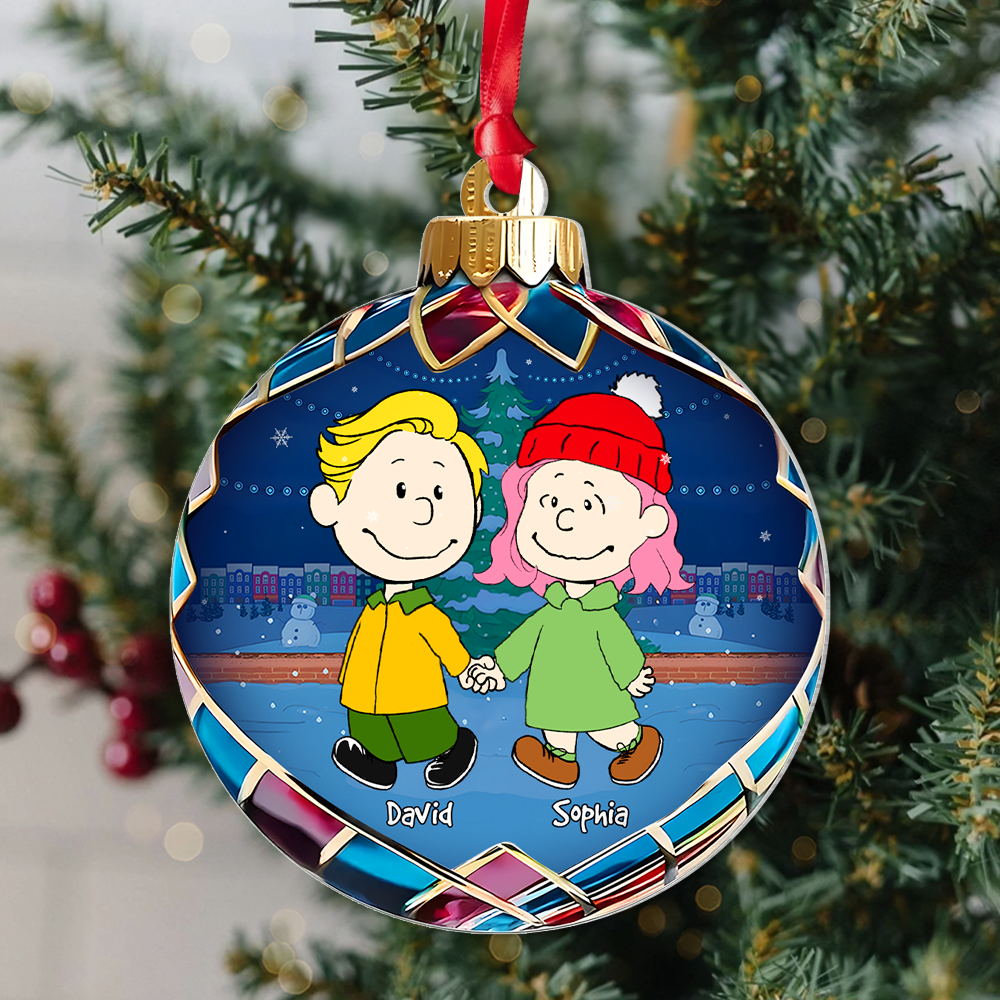 Personalized Gifts For Couple Christmas Ornament 01OHPU121124HH - Image 3
