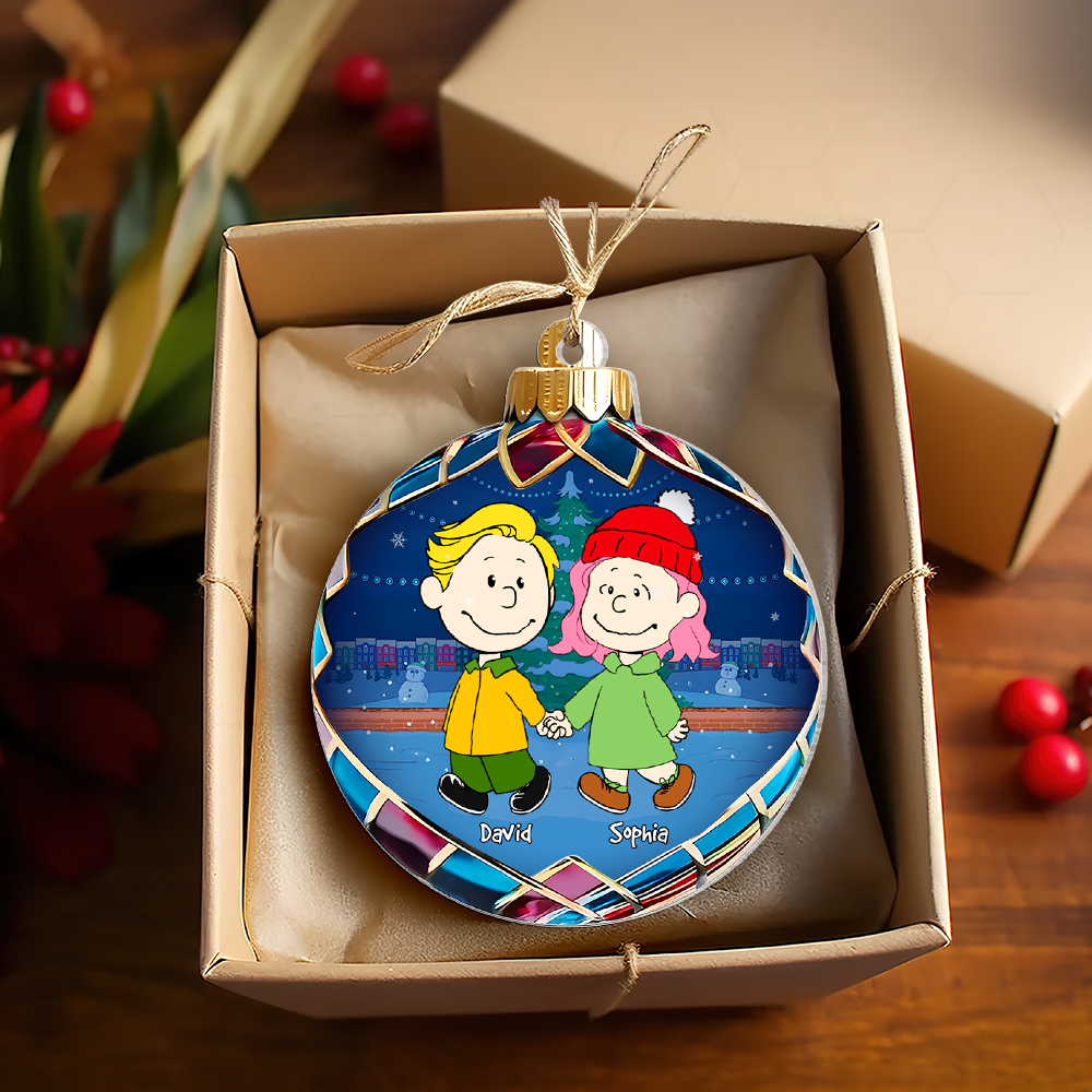 Personalized Gifts For Couple Christmas Ornament 01OHPU121124HH - Image 5