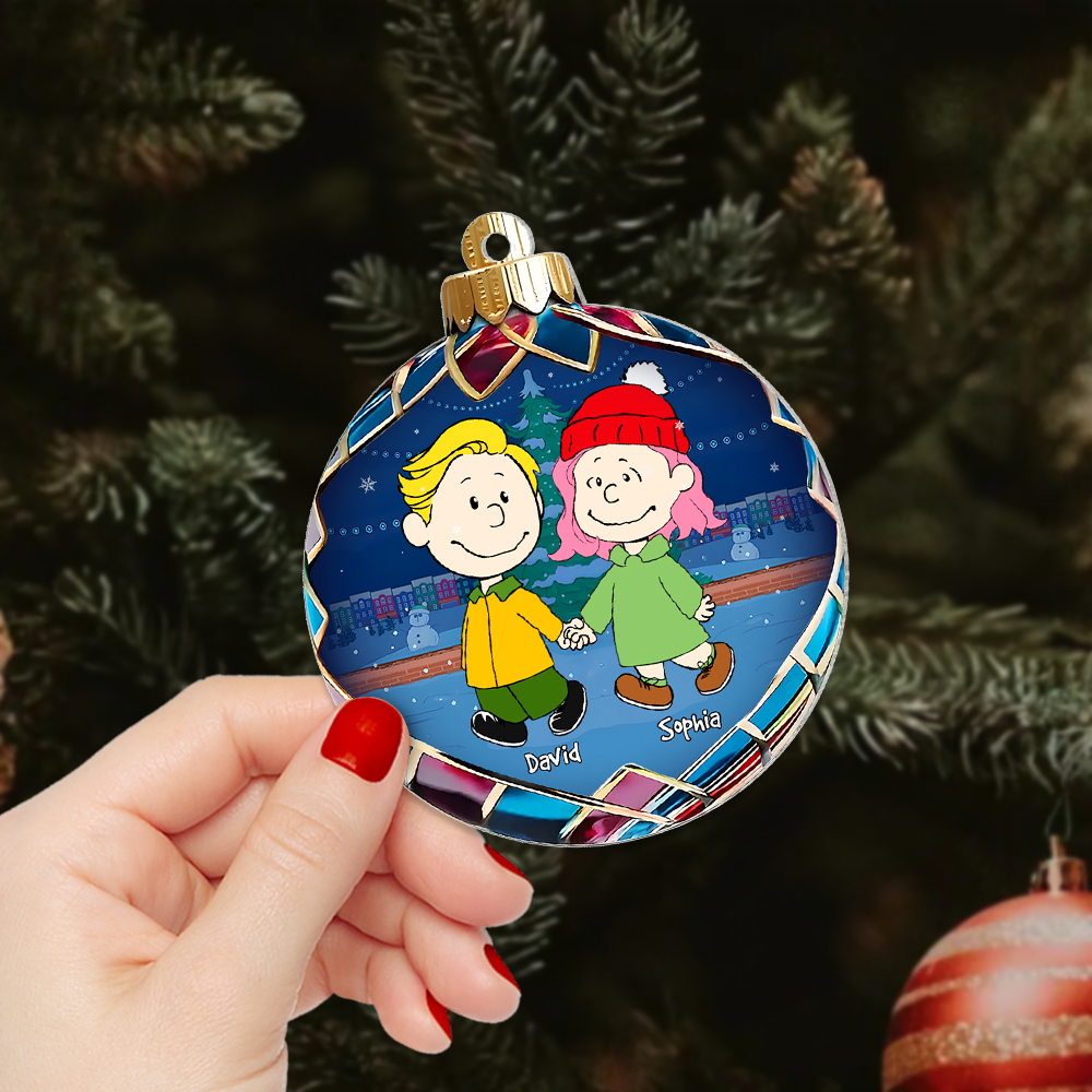 Personalized Gifts For Couple Christmas Ornament 01OHPU121124HH - Image 4