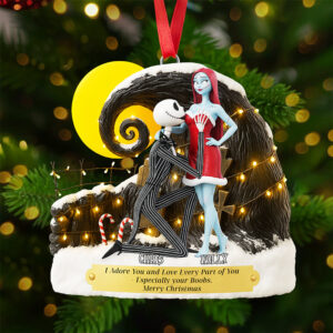 Alternative view of Personalized Gifts For Couple Christmas Ornament 01ohta170925