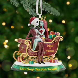 Alternative view of Personalized Gifts For Couple Christmas Ornament 01pgmg171025