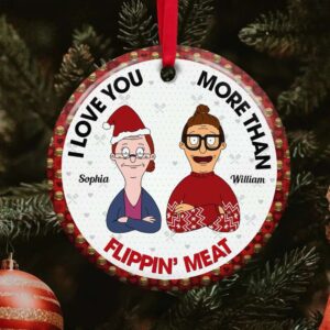 Alternative view of Personalized Gifts For Couple Christmas Ornament 01TODT121124HG