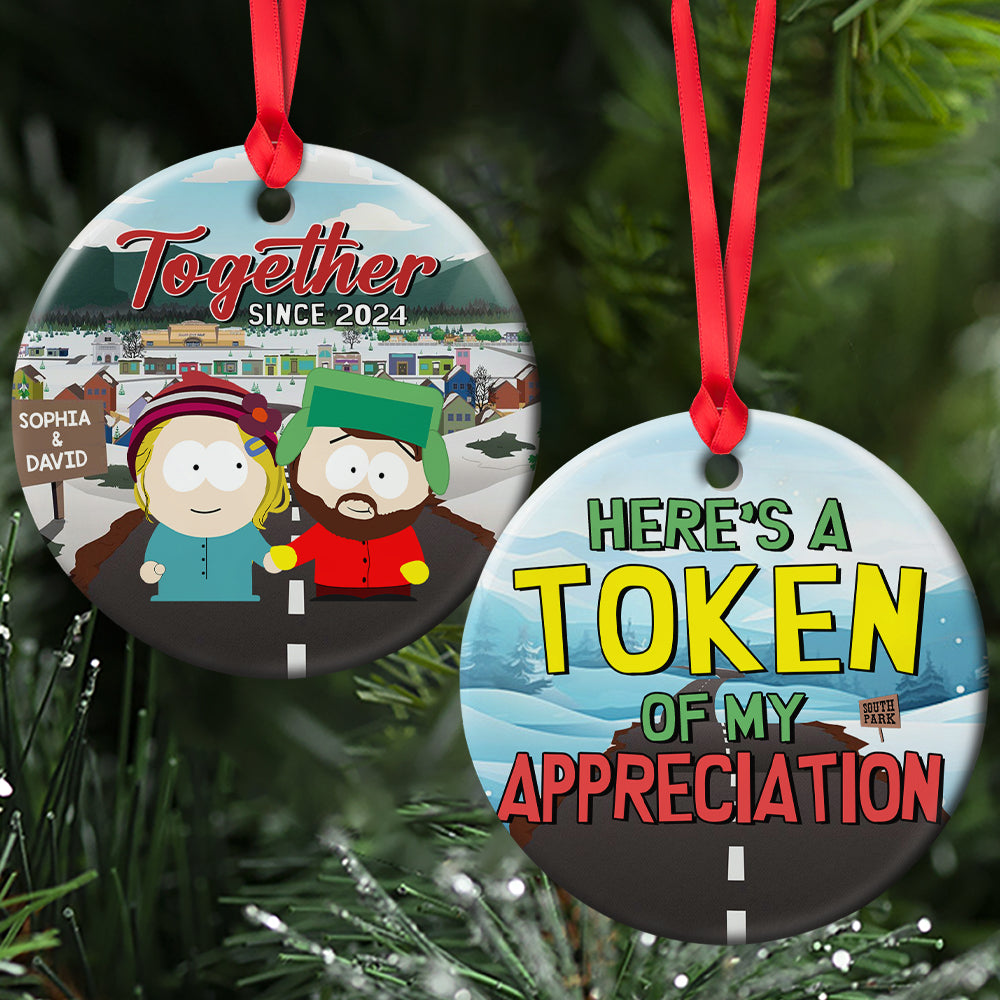Personalized Gifts For Couple Christmas Ornament 01totn021124hg Here's A Token Of My Appreciation