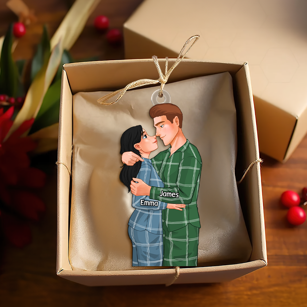 Personalized Gifts For Couple Christmas Ornament 02ACPU111124DA - Image 4