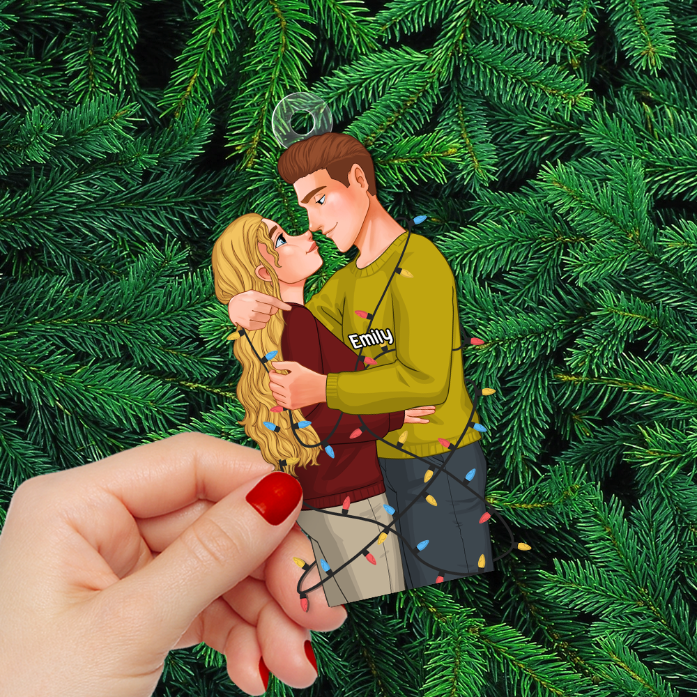 Personalized Gifts For Couple Christmas Ornament 02ACPU111124DA - Image 5
