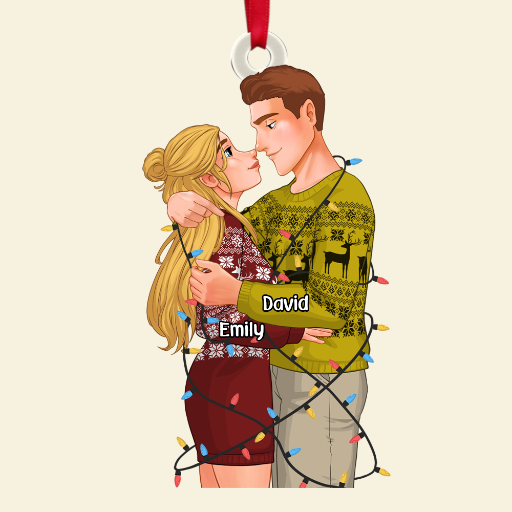 Personalized Gifts For Couple Christmas Ornament 02ACPU111124DA - Image 6