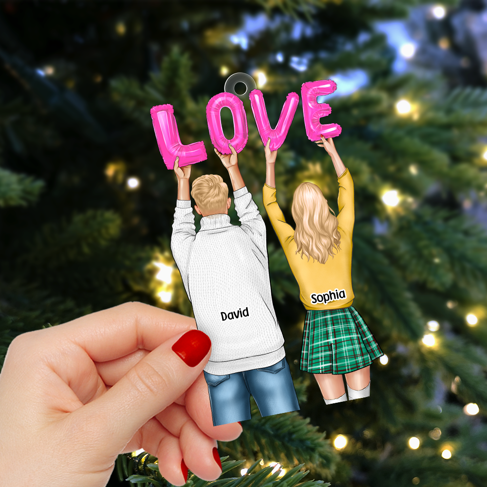 Personalized Gifts For Couple Christmas Ornament 02acpu131124