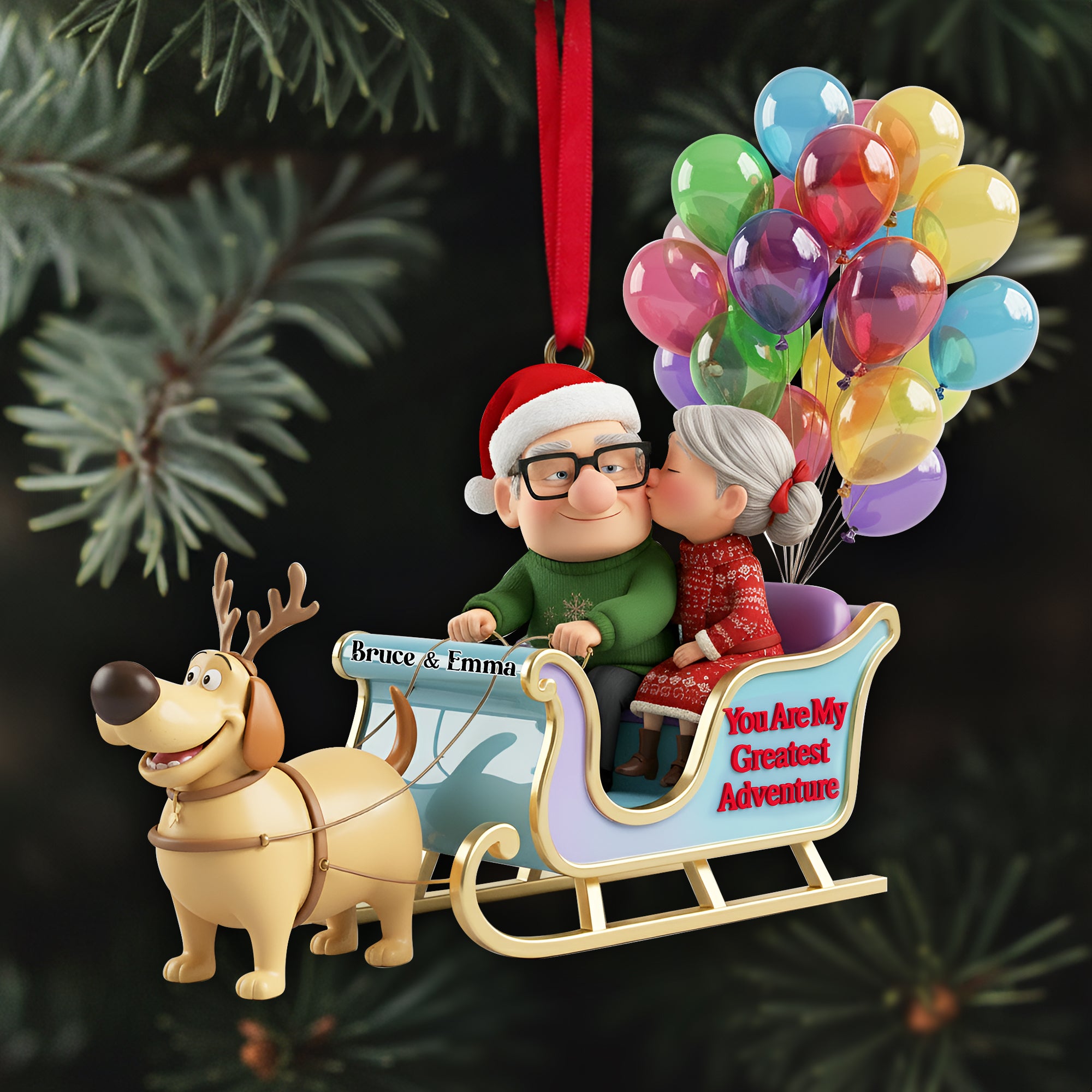 Personalized Gifts For Couple Christmas Ornament 02tglu270925 - Image 4
