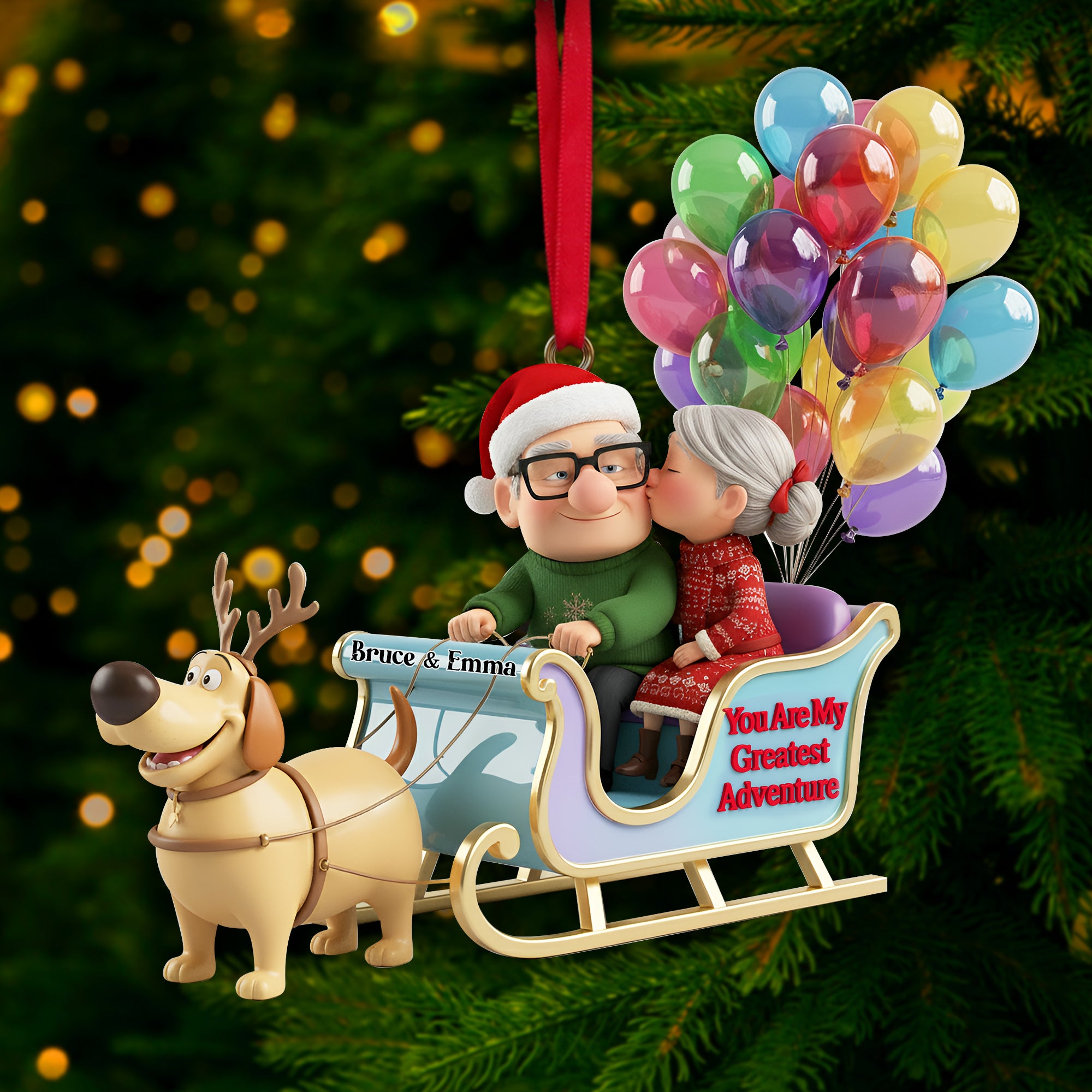 Personalized Gifts For Couple Christmas Ornament 02tglu270925 - Image 3