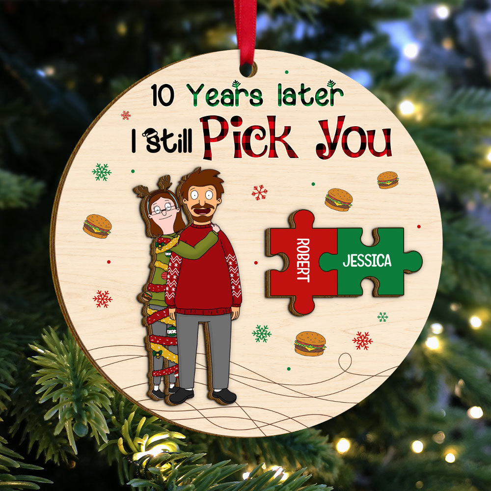Personalized Gifts For Couple Christmas Ornament 02xqti071124hg - Image 3