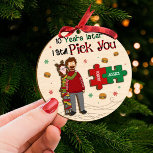 Alternative view of Personalized Gifts For Couple Christmas Ornament 02xqti071124hg