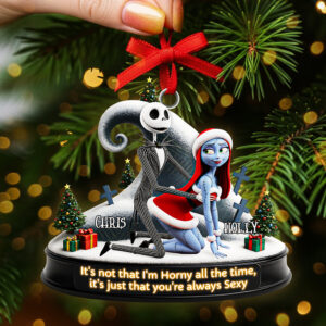 Alternative view of Personalized Gifts For Couple Christmas Ornament 03ohta130925