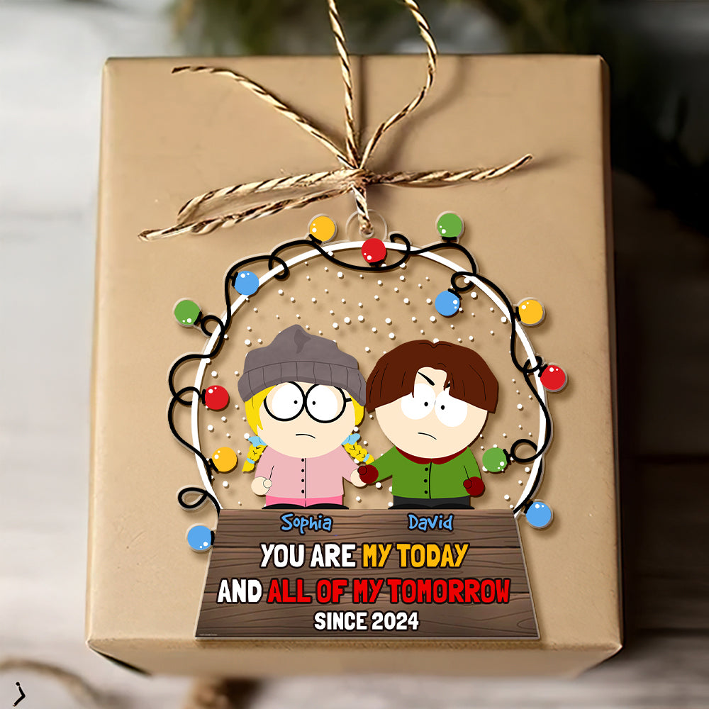 Personalized Gifts For Couple Christmas Ornament 03TODT211124HG