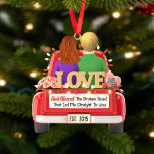 Alternative view of Personalized Gifts For Couple Christmas Ornament 04natn171025