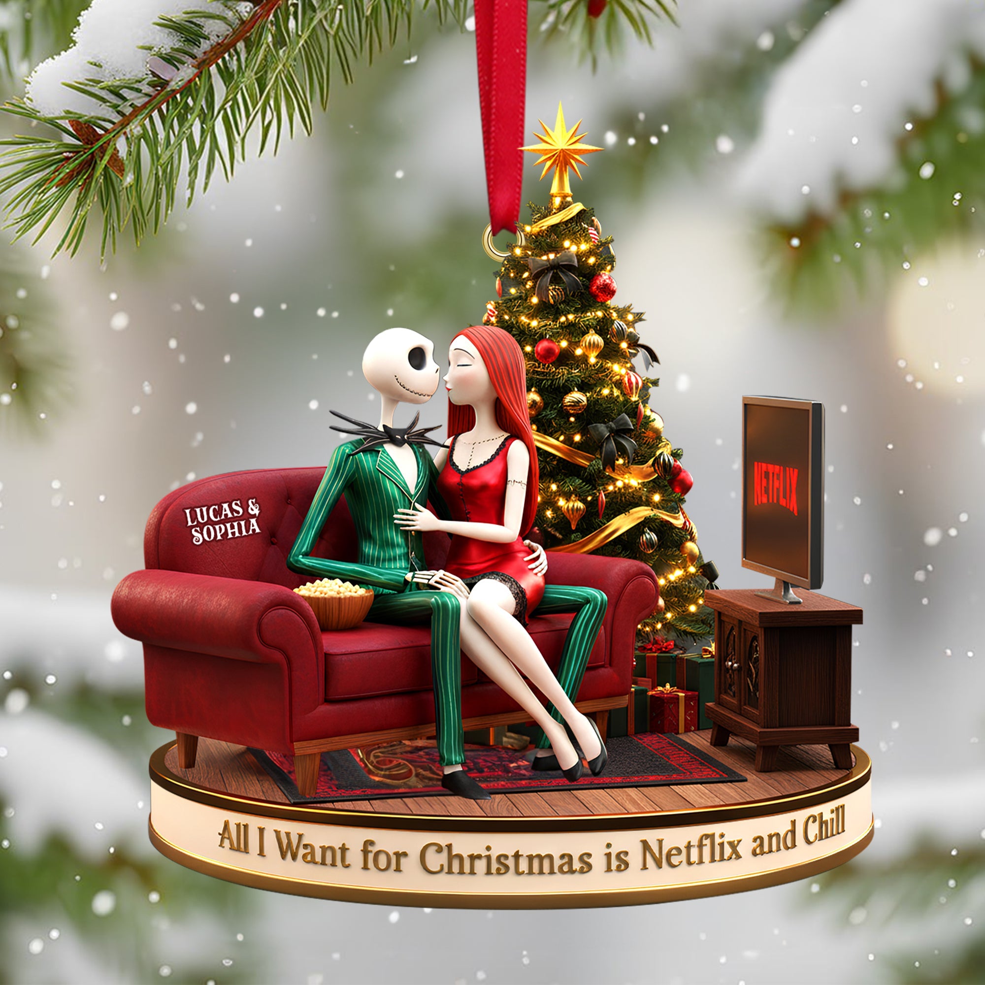 Personalized Gifts For Couple Christmas Ornament 04pgtn231025