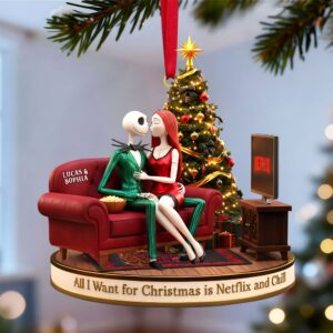 Alternative view of Personalized Gifts For Couple Christmas Ornament 04pgtn231025