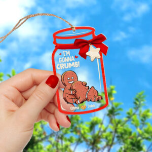 Alternative view of Personalized Gifts For Couple Christmas Ornament 05huqn200924 Funny Gingerbread Couple