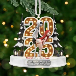 Alternative view of Personalized Gifts For Couple Christmas Ornament 05ohmg161025