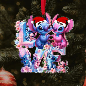 Alternative view of Personalized Gifts For Couple Christmas Ornament 05ohpu091124