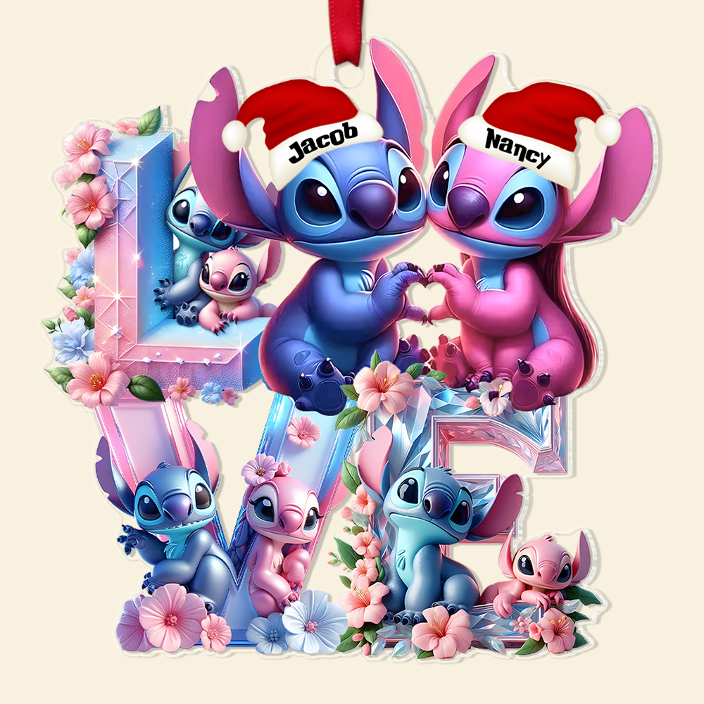 Personalized Gifts For Couple Christmas Ornament 05ohpu091124 - Image 3