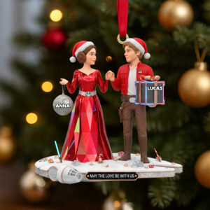 Alternative view of Personalized Gifts For Couple Christmas Ornament 05ohtn071025