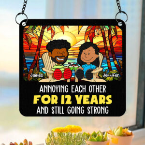 Personalized Gifts For Couple Lover Suncatcher Beach Summer  01XQDT110125PA