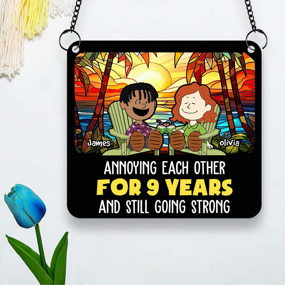 Personalized Gifts For Couple Lover Suncatcher Beach Summer 01XQDT110125PA - Image 4
