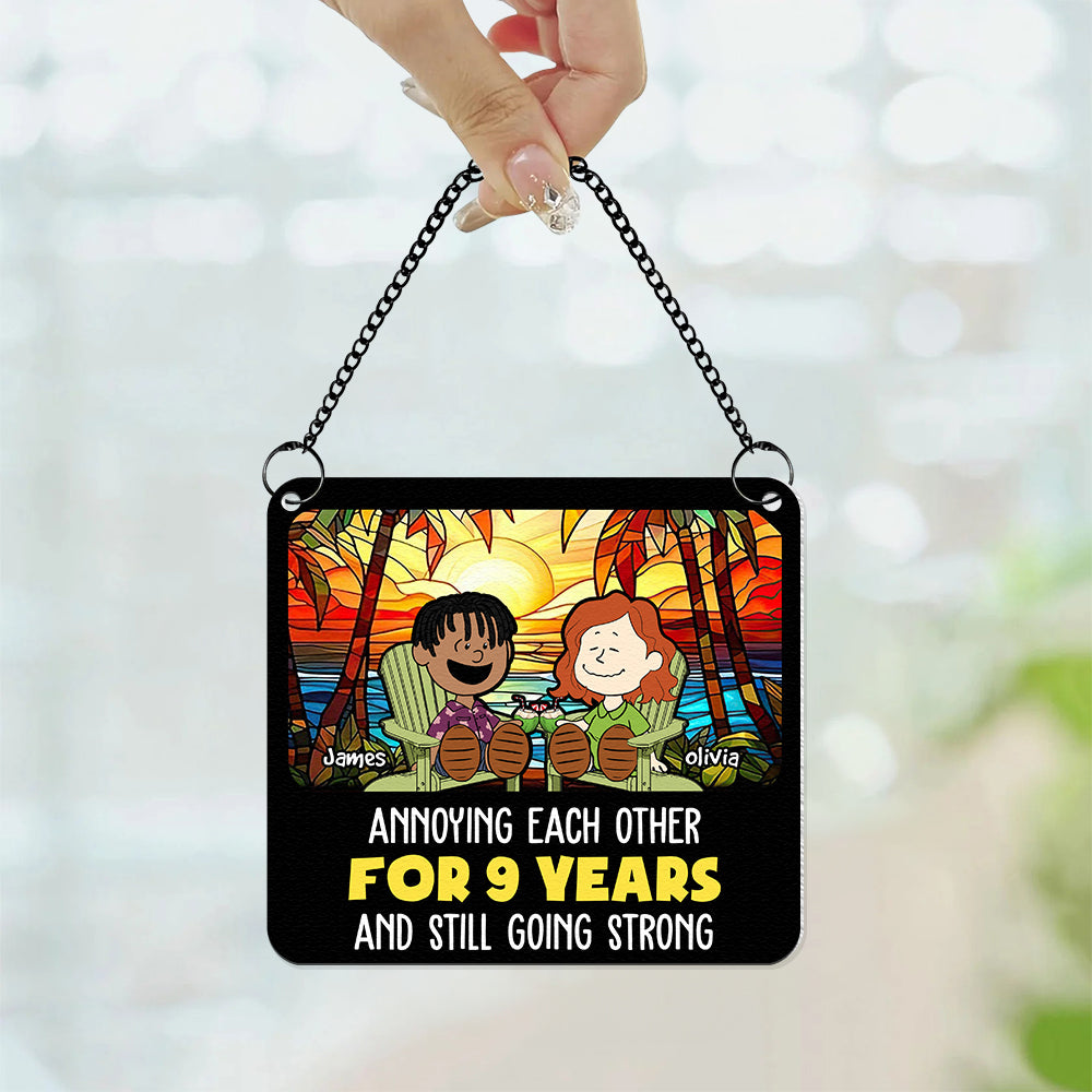 Personalized Gifts For Couple Lover Suncatcher Beach Summer 01XQDT110125PA - Image 3