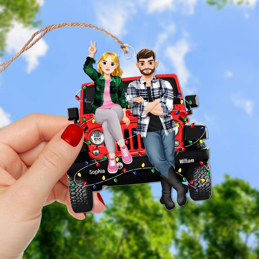 Personalized Gifts For Couple, Off Road Christmas Ornament 01ACQN100924PA - Image 3