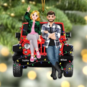 Alternative view of Personalized Gifts For Couple, Off Road Christmas Ornament 01ACQN100924PA
