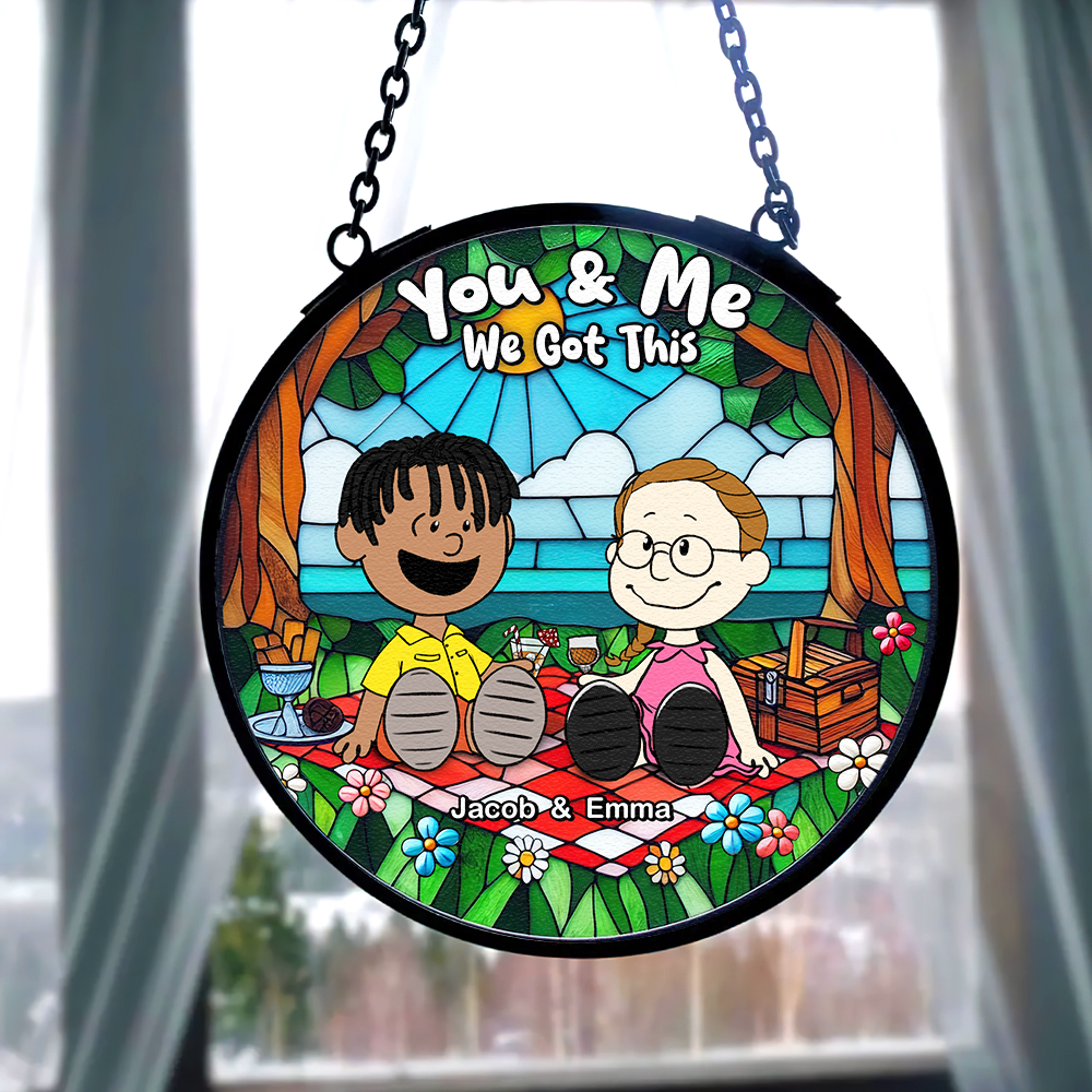 Personalized Gifts For Couple Stained Glass, Happy Picnic 07qhpu080125pa - Image 5