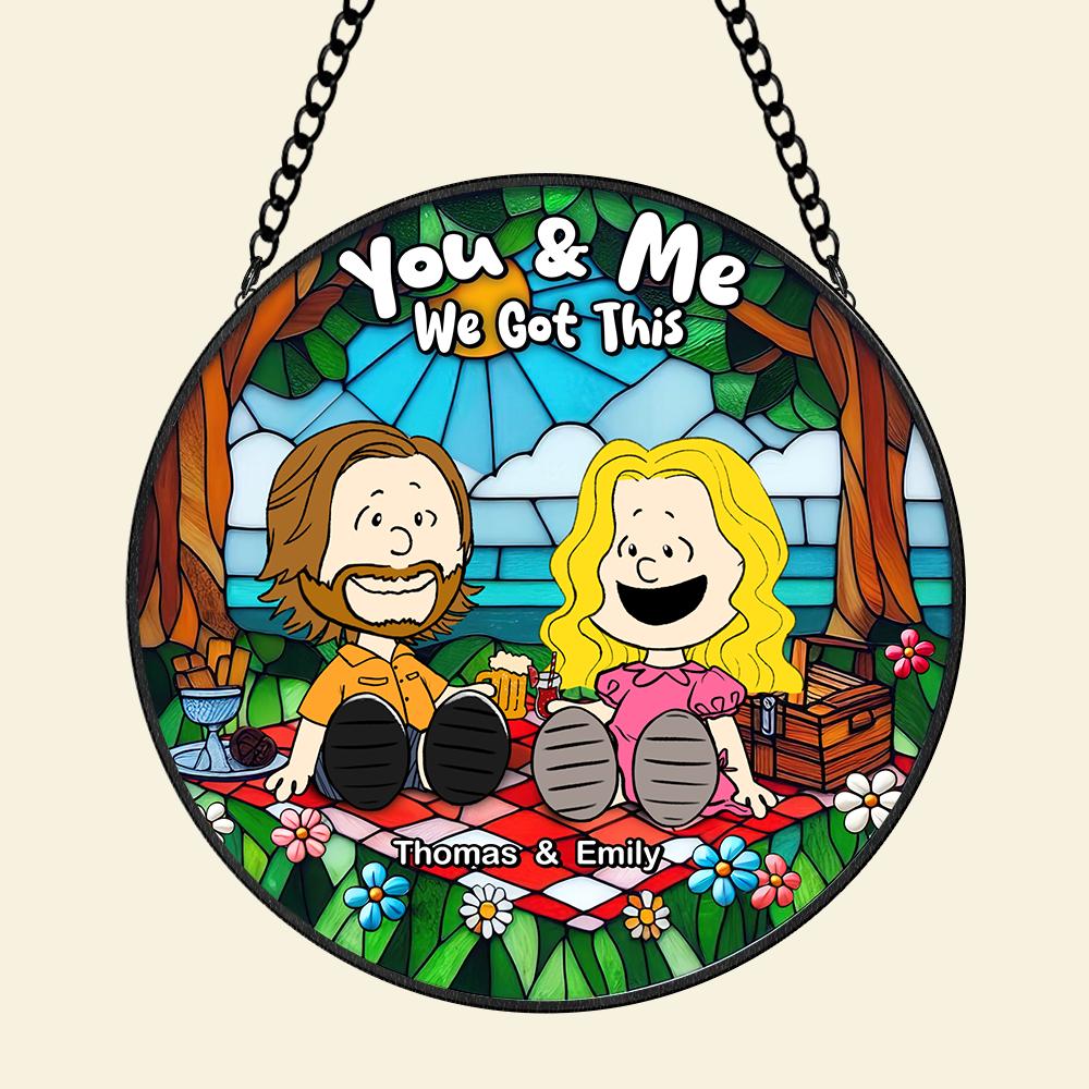 Personalized Gifts For Couple Stained Glass, Happy Picnic 07qhpu080125pa - Image 6