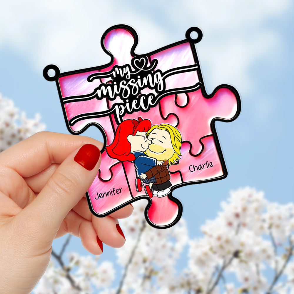 Personalized Gifts For Couple Suncatcher, My Missing Piece 03qhqn101224 - Image 3