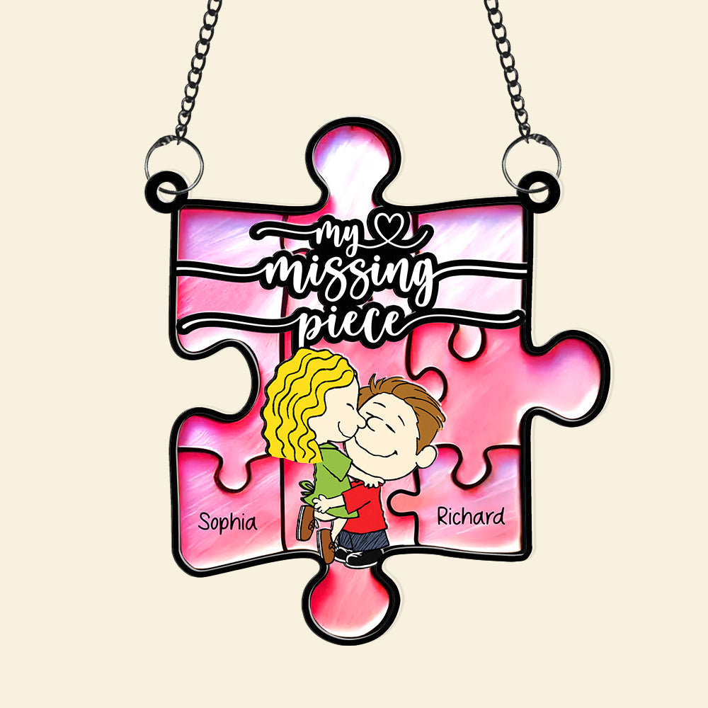 Personalized Gifts For Couple Suncatcher, My Missing Piece 03qhqn101224 - Image 4