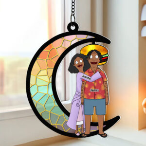 Alternative view of Personalized Gifts For Couple Suncatcher Ornament 01OHDT070225HG
