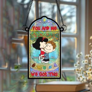 Personalized Gifts For Couple Suncatcher Ornament 01OHMH060125HG