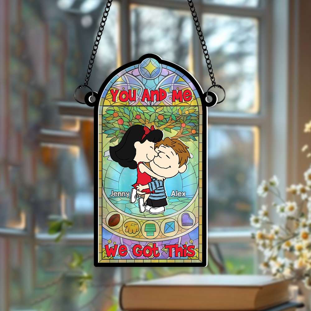 Personalized Gifts For Couple Suncatcher Ornament 01OHMH060125HG