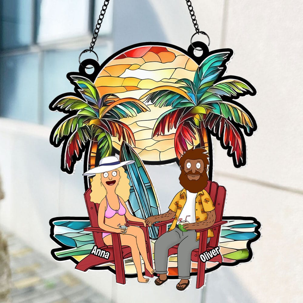 Personalized Gifts For Couple Suncatcher Ornament 01xqti100225pa